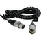 Sescom 4-Pin XLR Male to 4-Pin XLR Female Coiled Intercom Extension Cable (10')