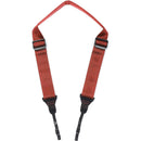 Movo Photo Ultrasoft Nylon-Webbed Shoulder/Sling Camera Strap with Anti-Fatigue Gel Neck Pad (Coral)
