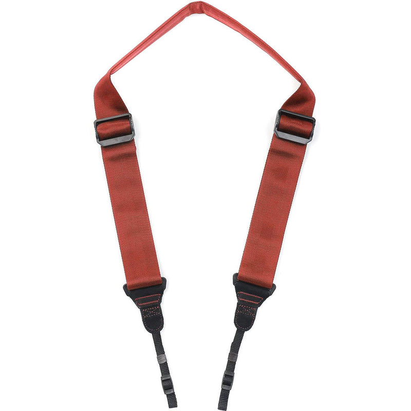 Movo Photo Ultrasoft Nylon-Webbed Shoulder/Sling Camera Strap with Anti-Fatigue Gel Neck Pad (Coral)