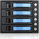 iStarUSA 3x 5.25 to 4x 3.5 12Gb/S Rack - Blue