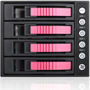iStarUSA 3x 5.25 to 4x 3.5 12Gb/S Rack - Red
