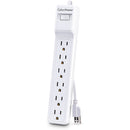 CyberPower MP1073SS 6-Outlet Essential Surge Protector (White, 2-Pack)