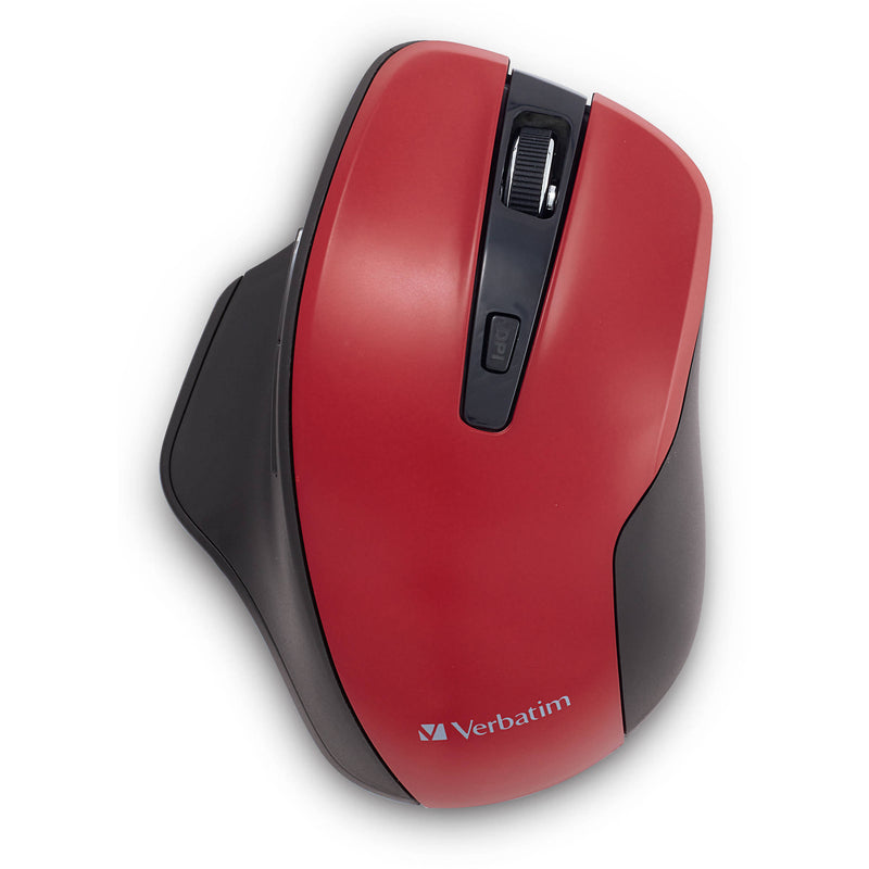 Verbatim Silent Wireless Blue LED Mouse (Red)