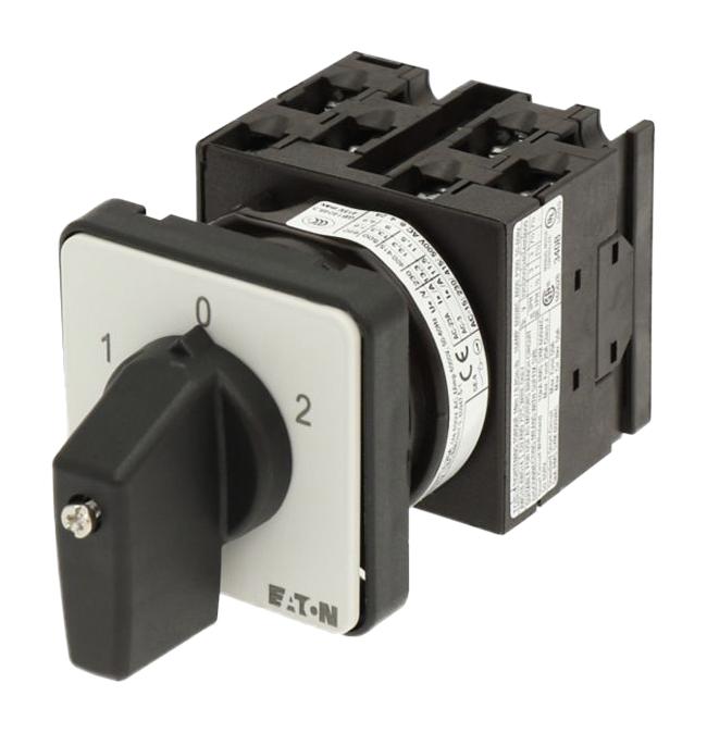 EATON MOELLER T0-3-8212/E Rotary Switch, Change Over, 6 Position, 3 Pole, 60 &deg;, 20 A, 690 V, T0 Series