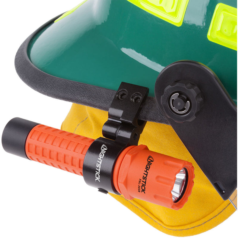 Nightstick FDL-300R-K01 Tactical LED Fire Flashlight with Helmet Mount (Red)