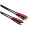 Hosa Technology 2 RCA Male to 2 RCA Male Dual Cable (Nickel Contacts) - 10'