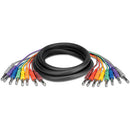 Hosa Technology CSS804 8-Channel Stereo Male 1/4" Phone to Stereo Male 1/4" Phone Snake Cable - 13.2' (4 m)