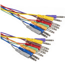Hosa Technology CSS805 8-Channel Stereo Male 1/4" Phone to Stereo Male 1/4" Phone Snake Cable - 16.5' (5 m)
