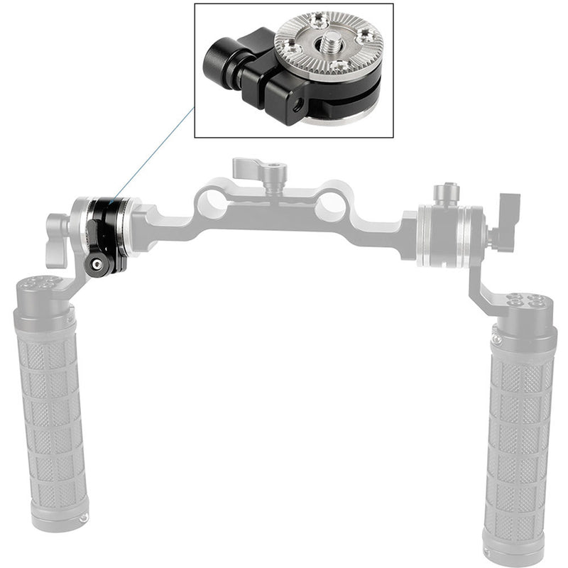 CAMVATE DoubleSided ARRI-Style Rosette Mounting Adapter with Central M6 Threads