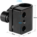 CAMVATE 15mm Rod Clamp with 1/4"-20 Threaded Mounting Holes
