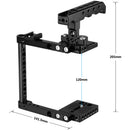 CAMVATE Universal Camera Cage with Top Handle (Left Side Open)