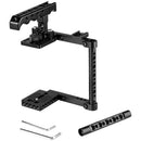 CAMVATE Universal Camera Cage with Top Handle (Left Side Open)