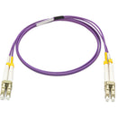 Camplex OM4 Multimode Duplex LC to LC Armored Fiber Patch Cable (6.6', Purple)