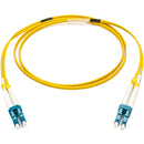 Camplex Premium Bend-Tolerant Single Mode Duplex LC to LC Armored Fiber Patch Cable (16.4', Yellow)