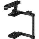 CAMVATE Universal Camera Cage with Top Handle (Left Side Open)