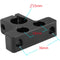 CAMVATE 15mm Single-Rod Clamp with 1/4" Holes
