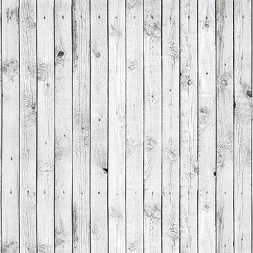 Click Props Backdrops White Plank Backdrop (5 x 5')