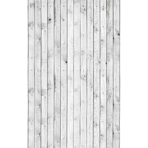 Click Props Backdrops White Plank Backdrop (5 x 8')