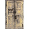Click Props Backdrops Wooden Door Yellow Backdrop (5 x 8')