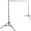 Impact Background Kit with 10 x 24' Dawn/DeepSea Blue Reversible Muslin Backdrop