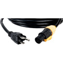 American DJ IP65 Power Link to Edison 3-Prong Power Cable, 15'