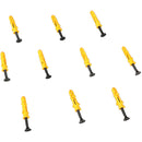CAMVATE C2201 M3.5 Self Tapping Screw 30mm Long With Ribbed Wall Anchor (10-Pack)