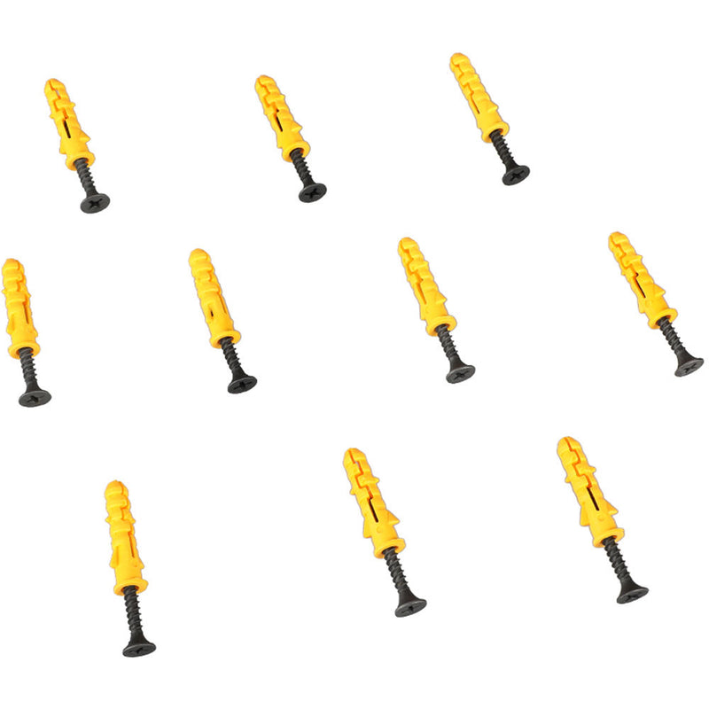 CAMVATE C2201 M3.5 Self Tapping Screw 30mm Long With Ribbed Wall Anchor (10-Pack)