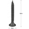 CAMVATE C2201 M3.5 Self Tapping Screw 30mm Long With Ribbed Wall Anchor (10-Pack)