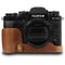 MegaGear Fujifilm X-T3 Ever Ready Genuine Leather Camera Half Case and Strap (Brown)