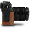 MegaGear Fujifilm X-T3 Ever Ready Genuine Leather Camera Half Case and Strap (Brown)