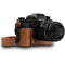 MegaGear Fujifilm X-T3 Ever Ready Genuine Leather Camera Half Case and Strap (Brown)