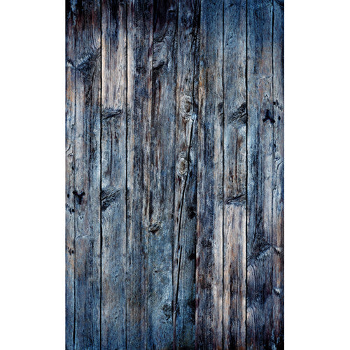 Click Props Backdrops Wood Vertical Blue Backdrop (5 x 8')