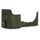 MegaGear Ever Ready Genuine Leather Camera Half Case for Sony Alpha a6400/a6100 (Green)