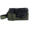 MegaGear Ever Ready Genuine Leather Camera Half Case for Sony Alpha a6400/a6100 (Green)