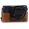 MegaGear Ever Ready Genuine Leather Case for Alpha a6400, a6100 with 16-50mm (Brown)