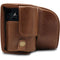 MegaGear Ever Ready Genuine Leather Case for Alpha a6400, a6100 with 16-50mm (Brown)