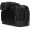 MegaGear Ever Ready Genuine Leather Half Camera Case for Leica V-Lux 5, Panasonic Lumix DC-FZ1000 II (Black)