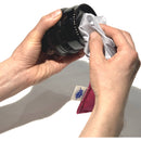 Bluestar Lens Cleaning Cloth with Ultrasuede Gray Storage Pouch