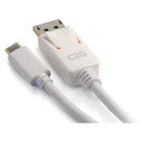 C2G USB Type-C to DisplayPort Adapter Cable (White, 12')