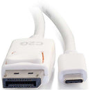 C2G USB Type-C to DisplayPort Adapter Cable (White, 9')