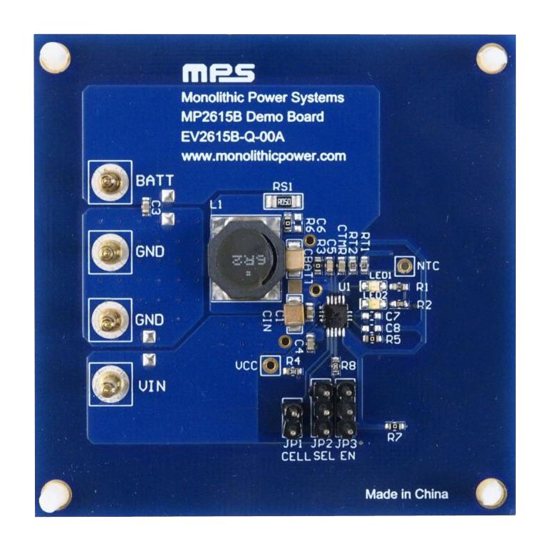 MONOLITHIC POWER SYSTEMS (MPS) EV2615B-Q-00A Evaluation Board, MP2615BGQ, Li-Ion Battery Charger, Power Management - Battery