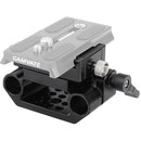 CAMVATE Manfrotto-Type Quick Release Baseplate with 15mm Dual-Rod Clamp