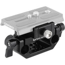 CAMVATE Manfrotto-Type Quick Release Baseplate with 15mm Dual-Rod Clamp