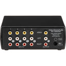 Inday 4x1 Stereo Audio & Composite Video Switcher with IR Remote
