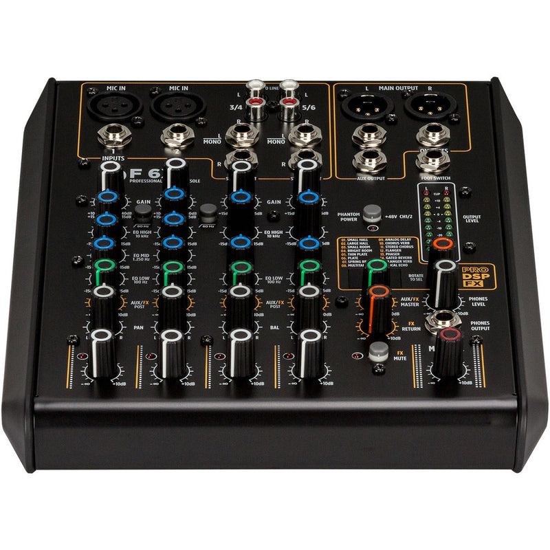 RCF F-6X 6-Channel Mixer with Multi-FX