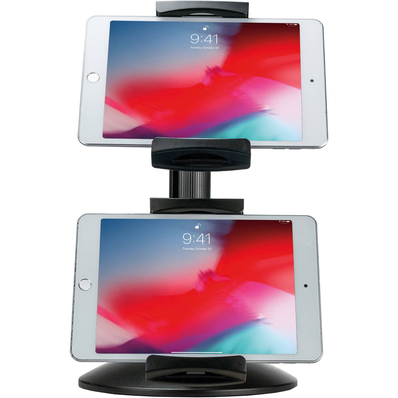 CTA Digital Quick-Connect Dual Tablet Mount with Height-Adjustable Arms