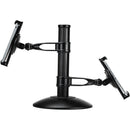 CTA Digital Quick-Connect Dual Tablet Mount with Height-Adjustable Arms