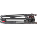 CAME-TV 801A Aluminum Video Tripod with Fluid Head