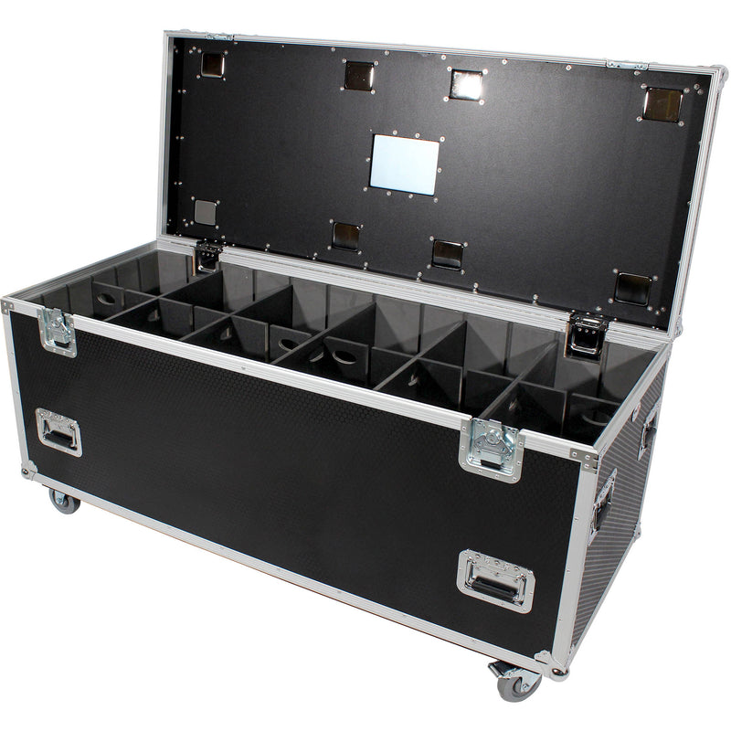 ProX TruckPaX Heavy-Duty Truck Pack Utility Flight Case with Divider and Tray Kit (Black)