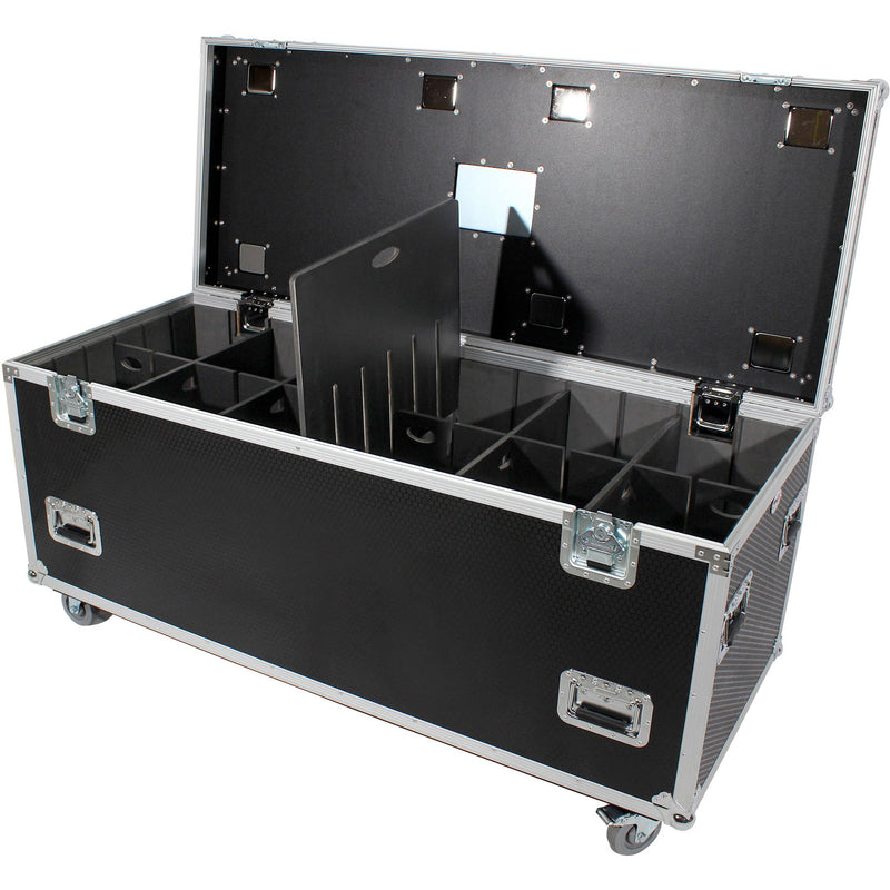 ProX TruckPaX Heavy-Duty Truck Pack Utility Flight Case with Divider and Tray Kit (Black)